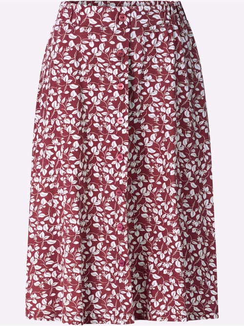 Jupe 100% Coton - Taille Courte - Witt - Kiabi
