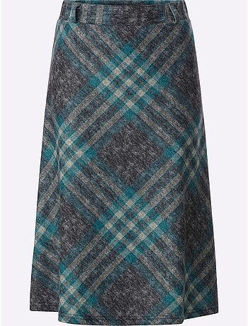 Jupe à Carreaux Jacquard - Taille Courte - Witt