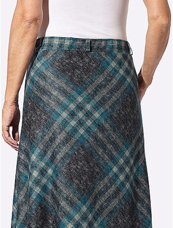 Jupe à Carreaux Jacquard - Taille Courte - Witt