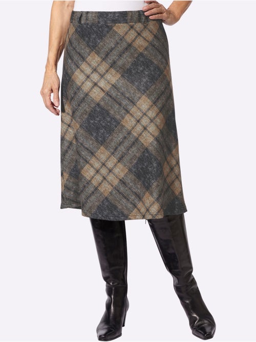 Jupe à Carreaux Jacquard - Taille Courte - Witt - Kiabi Jupe à Carreaux Jacquard - Taille Courte - Witt - Kiabi
