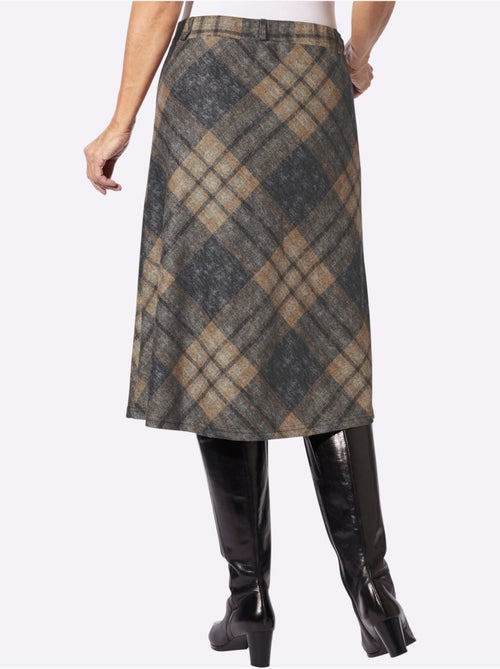 Jupe à Carreaux Jacquard - Taille Courte - Witt - Kiabi Jupe à Carreaux Jacquard - Taille Courte - Witt - Kiabi