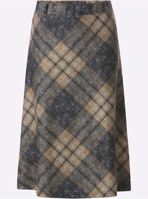 Jupe à Carreaux Jacquard - Taille Courte - Witt - Kiabi Jupe à Carreaux Jacquard - Taille Courte - Witt - Kiabi