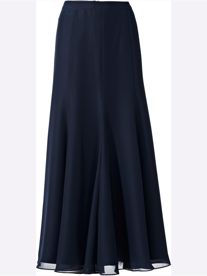Jupe à godets - taille standard - helline Bleu nuit - Kiabi