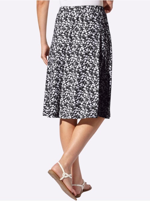 Jupe à imprimé floral avec ceinture élastique confortable - Taille courte - Witt - Kiabi Jupe à imprimé floral avec ceinture élastique confortable - Taille courte - Witt - Kiabi