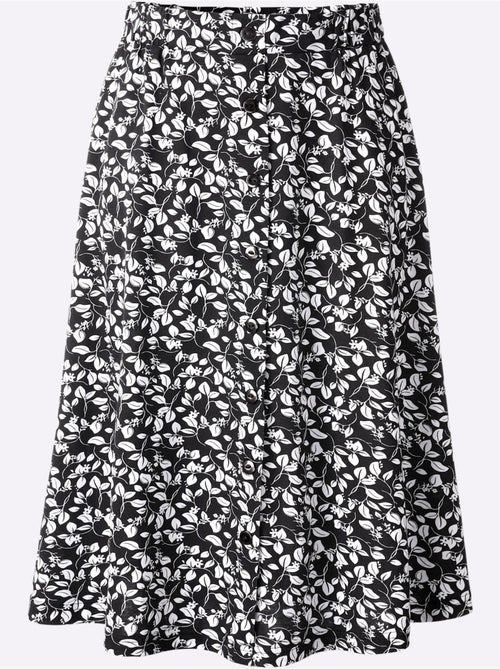 Jupe à imprimé floral avec ceinture élastique confortable - Taille courte - Witt - Kiabi Jupe à imprimé floral avec ceinture élastique confortable - Taille courte - Witt - Kiabi