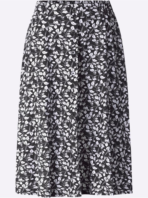 Jupe à imprimé floral avec ceinture élastique confortable - Taille courte - Witt - Kiabi Jupe à imprimé floral avec ceinture élastique confortable - Taille courte - Witt - Kiabi