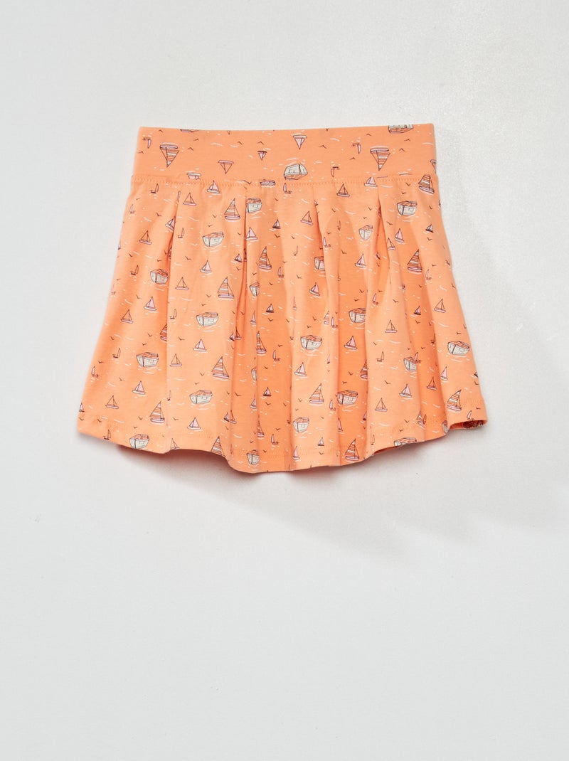 Jupe à motif corail - Kiabi