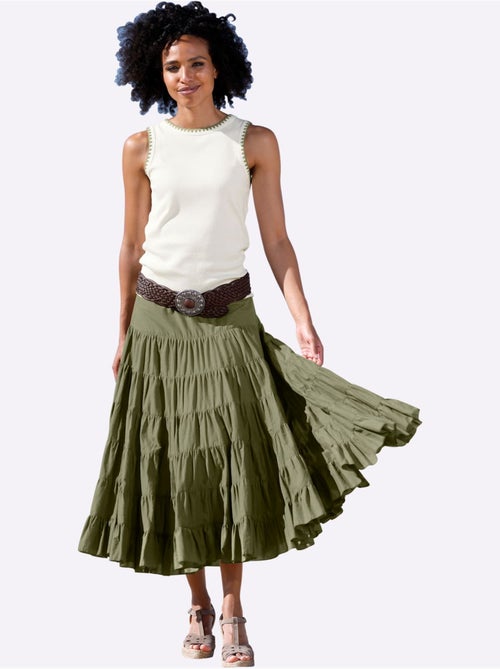 Jupe à Niveaux Superbe Jupe à Volants - Taille Standard - helline - Kiabi