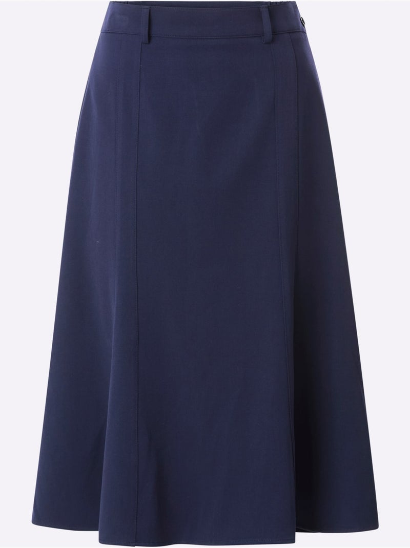 Jupe à panneaux chaud - taille courte - witt Bleu marine - Kiabi