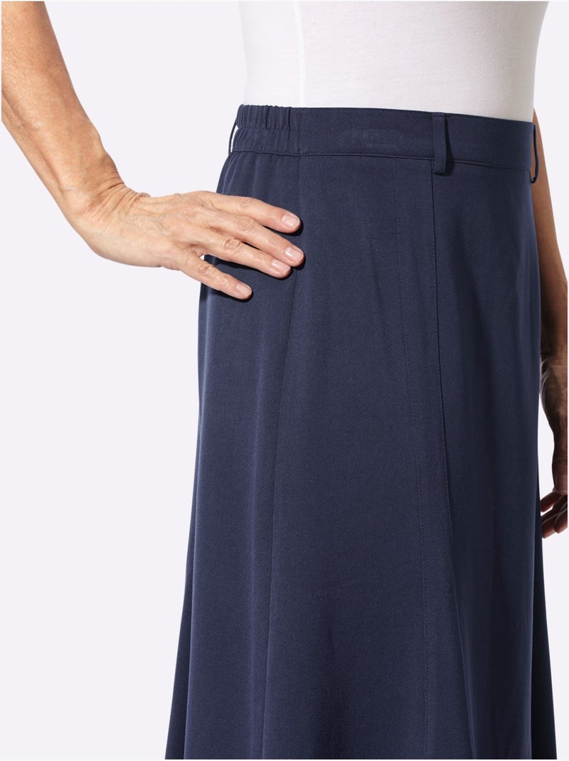 Jupe à panneaux chaud - taille standard - witt Bleu marine - Kiabi