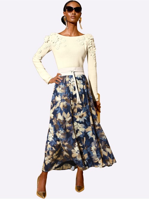 Jupe à Panneaux Doublure 100% Viscose - Taille Courte - Helline - Kiabi Jupe à Panneaux Doublure 100% Viscose - Taille Courte - Helline - Kiabi