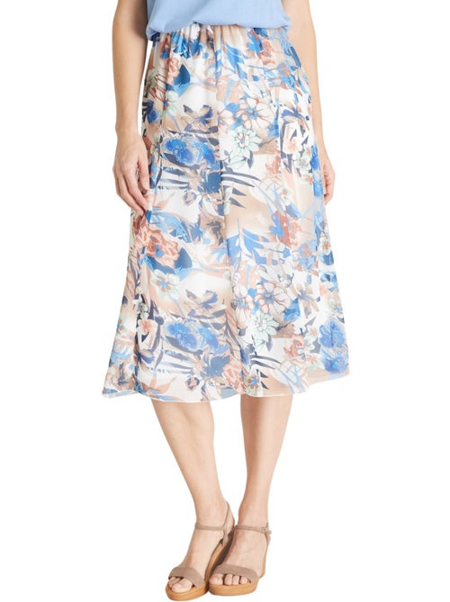 Jupe à panneaux élastiquée - Kiabi