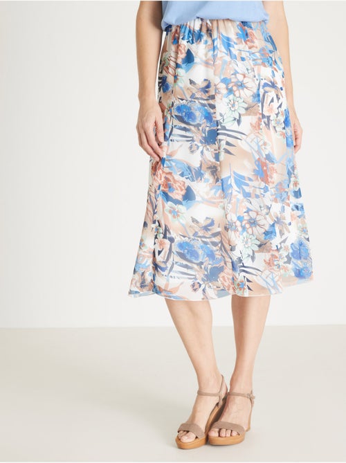 Jupe à panneaux élastiquée - Kiabi