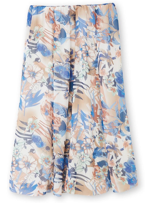 Jupe à panneaux élastiquée - Kiabi