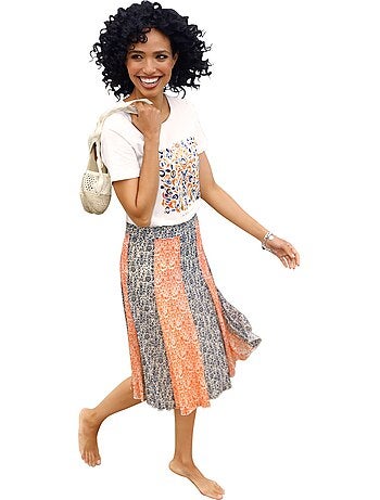 Jupe à Panneaux Forme à Panneaux évasée - Taille Standard - helline