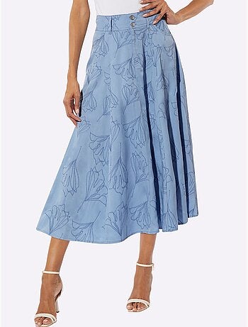 Jupe à panneaux lyocell (tencel) - taille standard - helline
