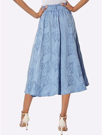 Jupe à panneaux lyocell (tencel) - taille standard - helline