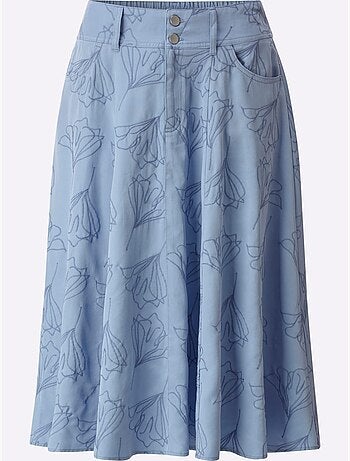 Jupe à panneaux lyocell (tencel) - taille standard - helline