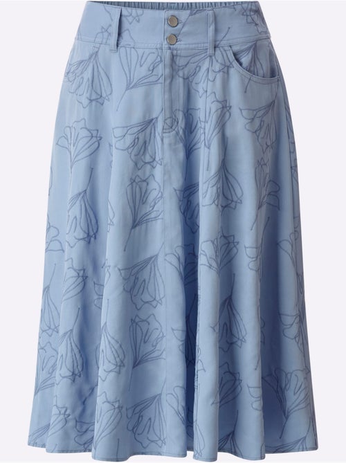 Jupe à Panneaux Lyocell (tencel) - Taille Standard - Helline - Kiabi Jupe à Panneaux Lyocell (tencel) - Taille Standard - Helline - Kiabi