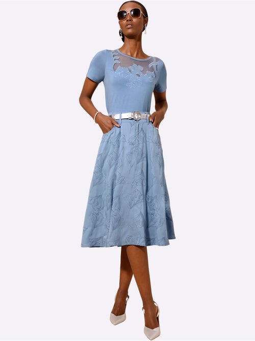 Jupe à Panneaux Lyocell (tencel) - Taille Standard - Helline - Kiabi Jupe à Panneaux Lyocell (tencel) - Taille Standard - Helline - Kiabi