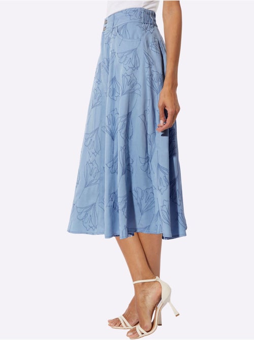 Jupe à Panneaux Lyocell (tencel) - Taille Standard - Helline - Kiabi Jupe à Panneaux Lyocell (tencel) - Taille Standard - Helline - Kiabi
