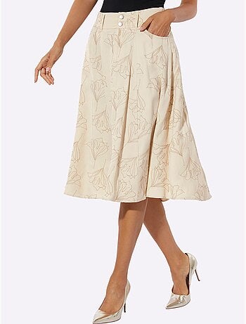 Jupe à panneaux lyocell (tencel) - taille standard - helline