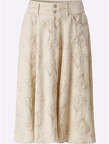 Jupe à panneaux lyocell (tencel) - taille standard - helline