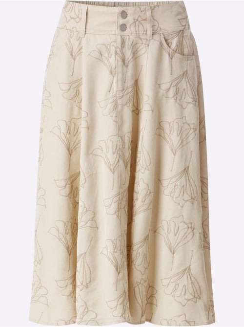 Jupe à Panneaux Lyocell (tencel) - Taille Standard - Helline - Kiabi