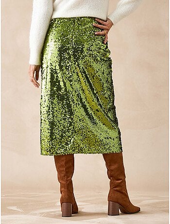 Jupe à sequins coupe droite - DAXON