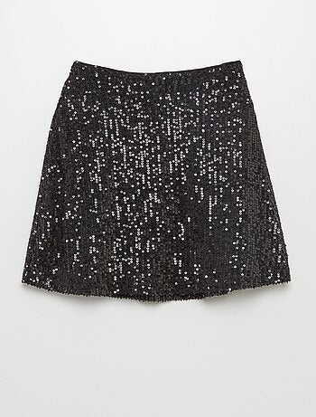 Jupe à sequins évasée