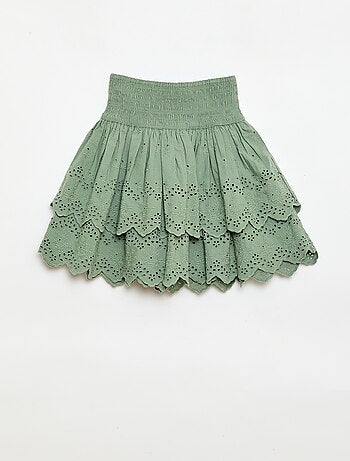 Jupe à volants et broderies anglaises