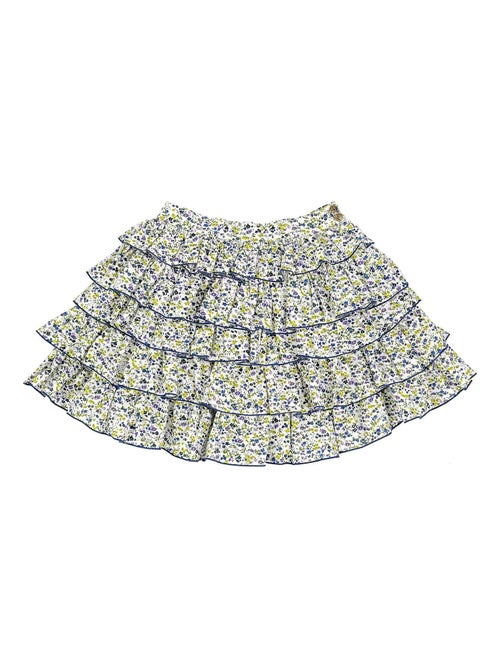 Jupe à Volants Fille  Coton Fleuri  Liberty  RUFFLE - La Faute à Voltaire - Kiabi