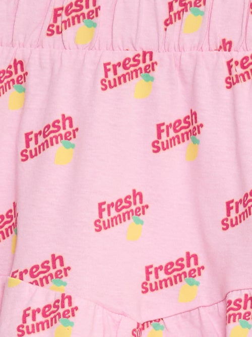 Jupe à volants imprimé - Kiabi