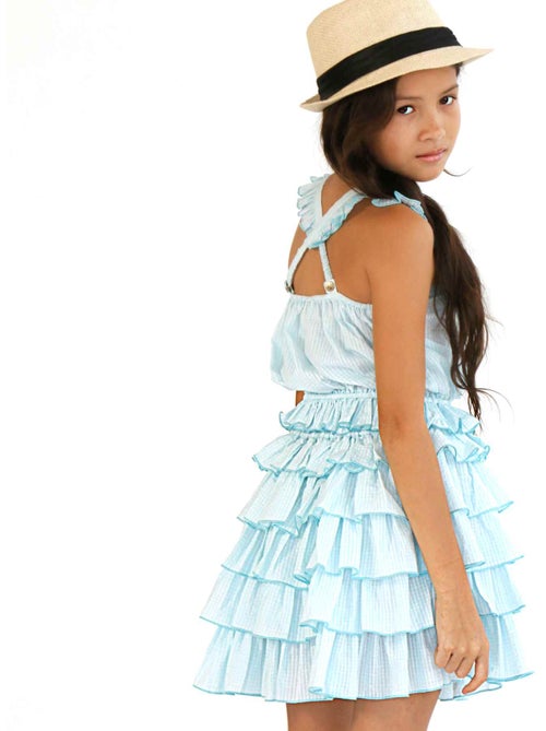 Jupe à Volants  Rayures    RUFFLE - La Faute à Voltaire - Kiabi