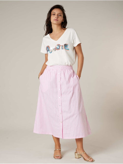 Jupe ample femme en coton 'Deeluxe' - Kiabi