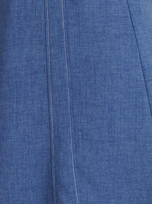 Jupe ample tissu texturé - Damart - Kiabi