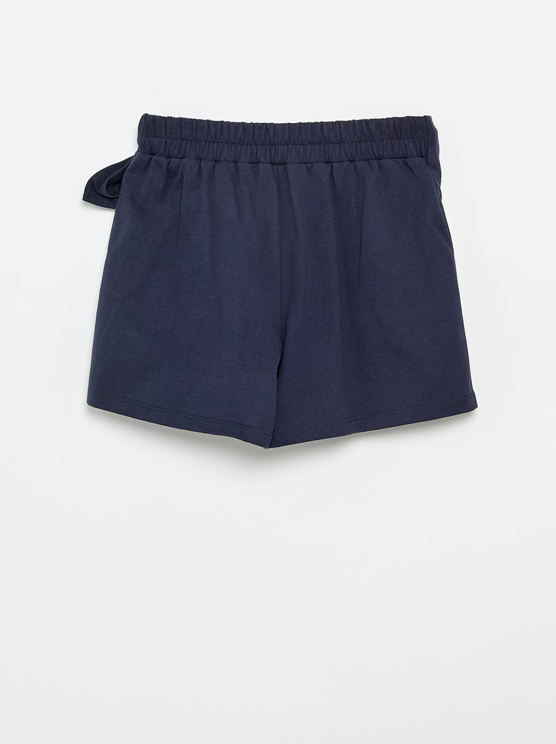 Jupe avec nœud fantaisie Bleu - Kiabi