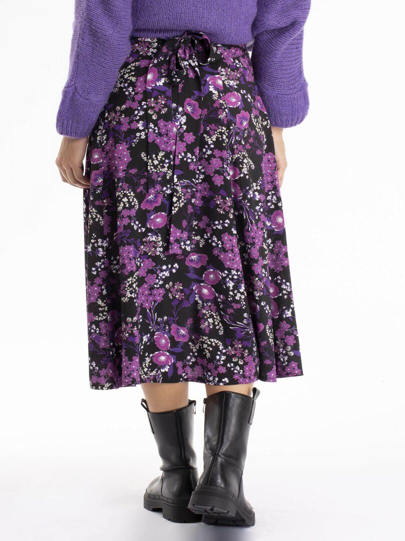 Jupe Chaude Gérard Pasquier Vintage - Taille 44/XXL - Laine Grise à Plis