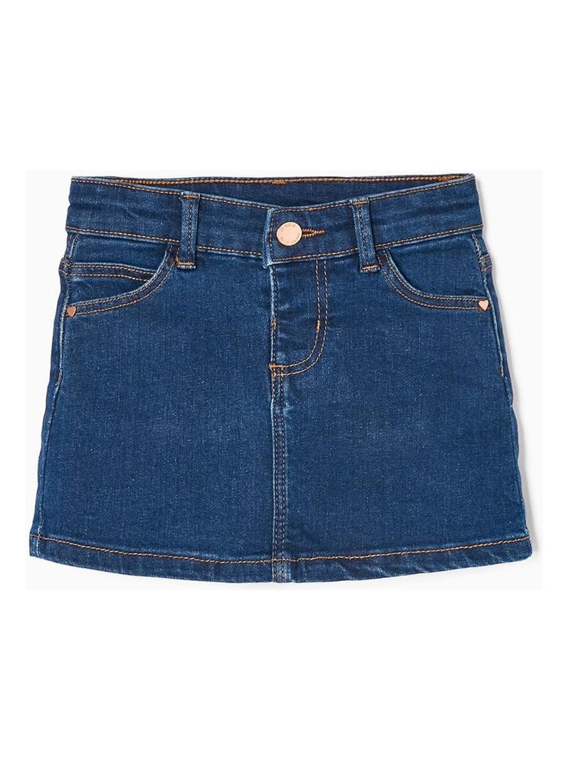 Jupe bleu foncé pour bébé fille ESSENTIALS LINE Bleu - Kiabi