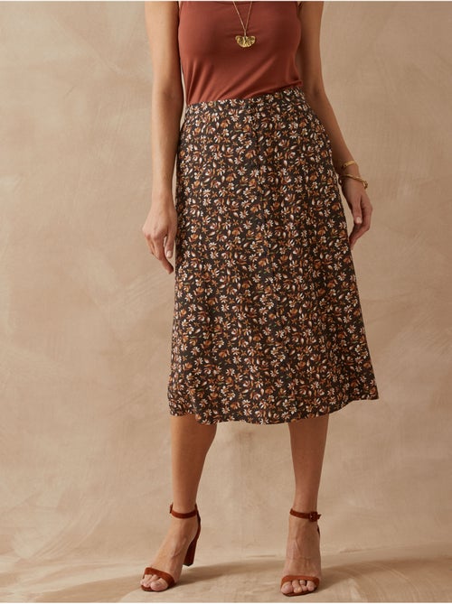 Jupe boutonnée élastiquée - DAXON - Kiabi