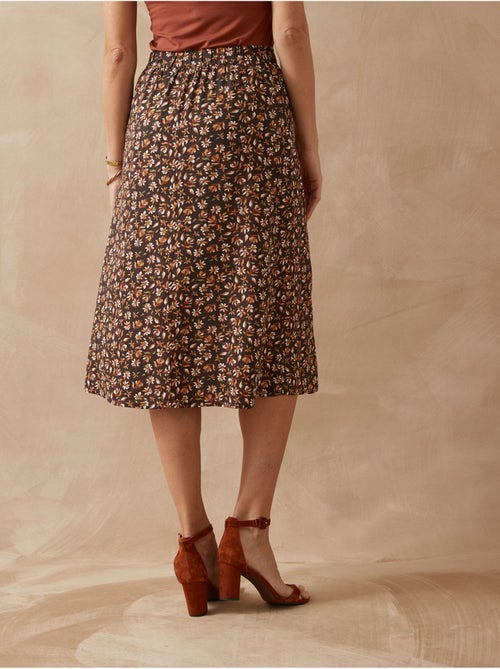 Jupe boutonnée élastiquée - DAXON - Kiabi