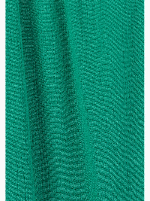 Jupe boutonnée en tissu créponné pure viscose - damart - Kiabi