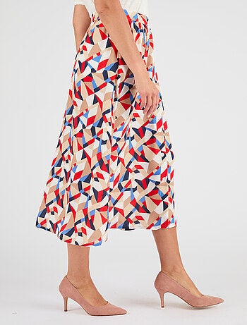 Jupe boutonnée pure viscose - Damart