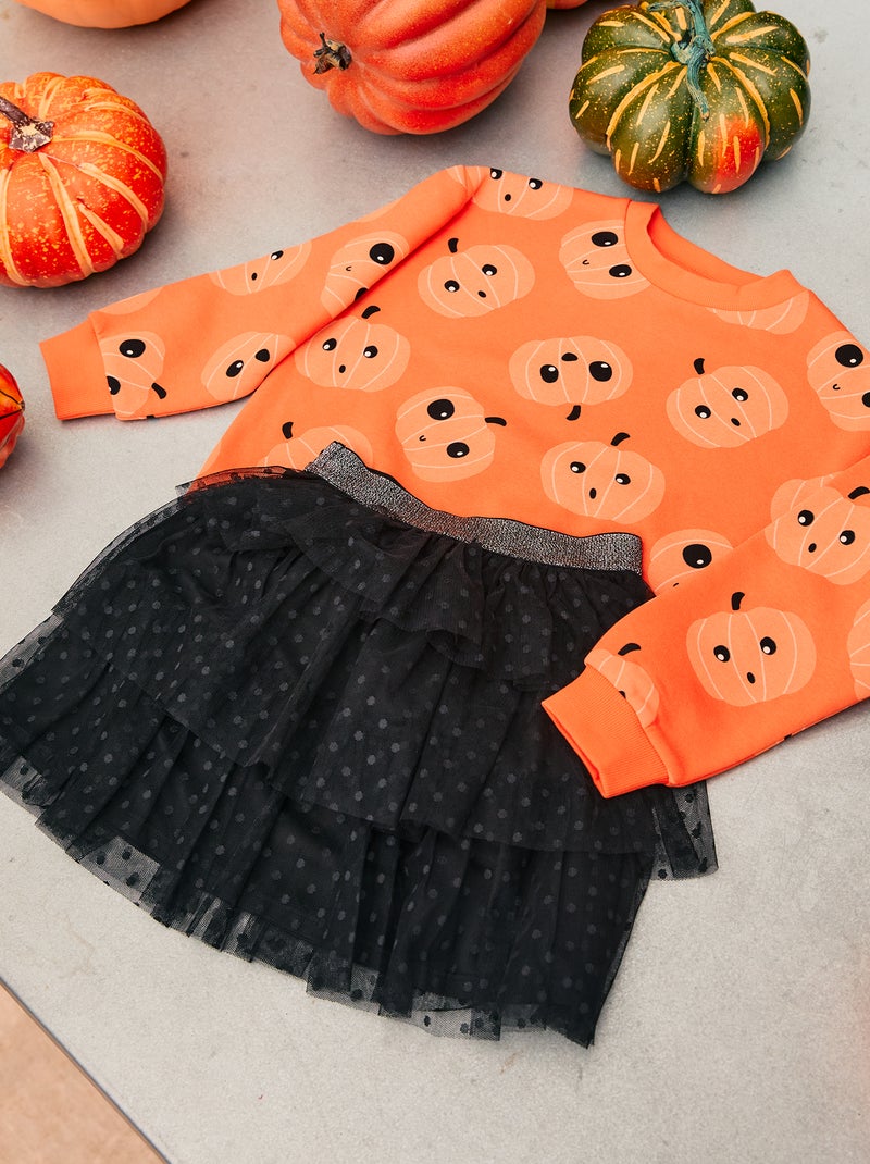 Jupe brillante Halloween Noir - Kiabi