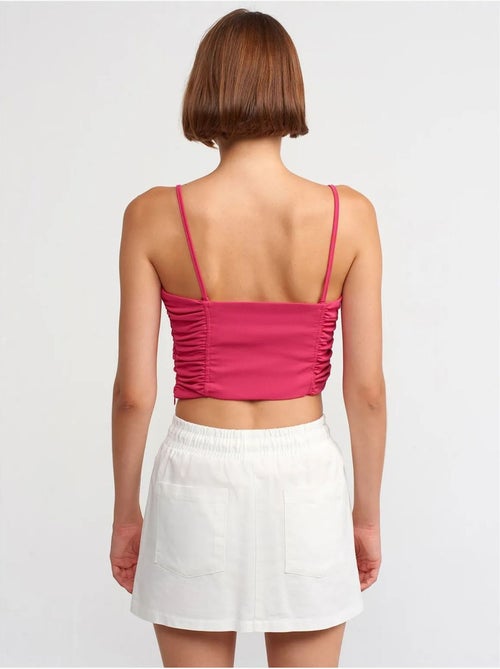 Jupe Cargo Mini En Popeline De Coton, Taille Haute - Kiabi