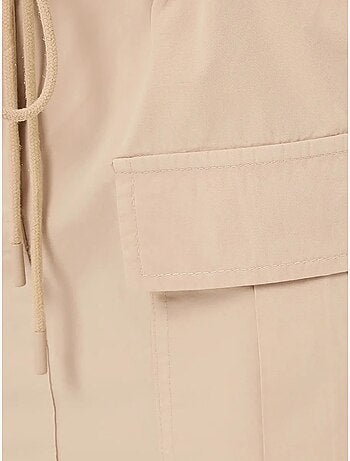 Jupe cargo taille basse en coton