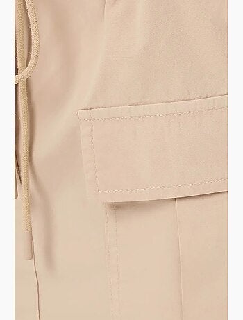 Jupe cargo taille basse en coton hiccup
