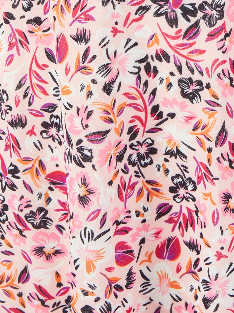Jupe ceinture à boucle - Damart Rose - Kiabi