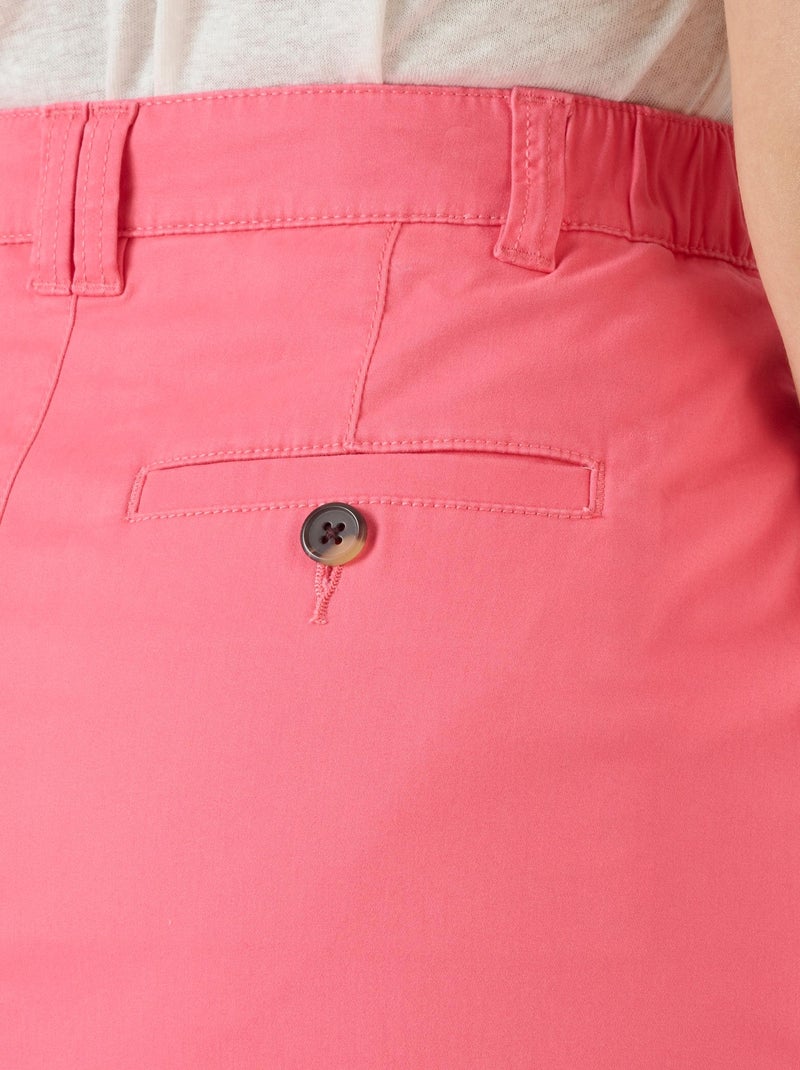 Jupe chino - Damart Rose - Kiabi