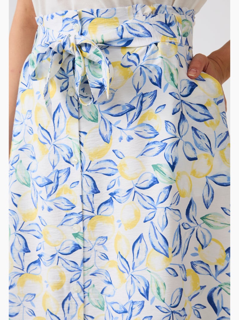 Jupe Climatyl boutonnée - Damart Blanc - Kiabi